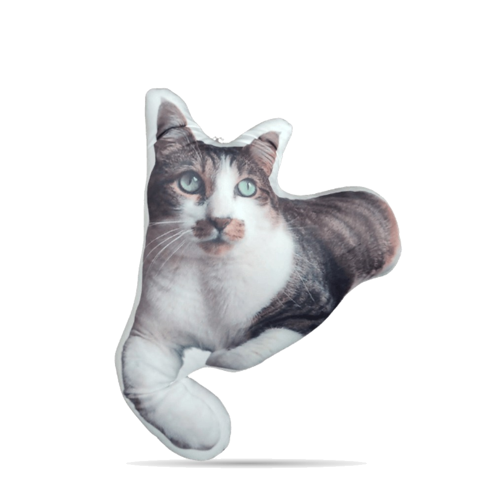 Coussin personnalisé Chat créé sur mesure à la silhouette